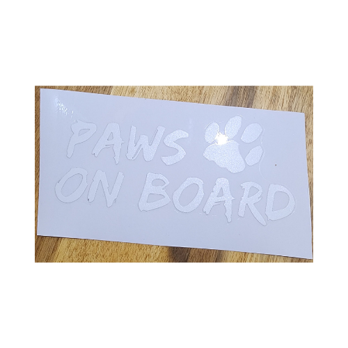 Paws On Board Sticker