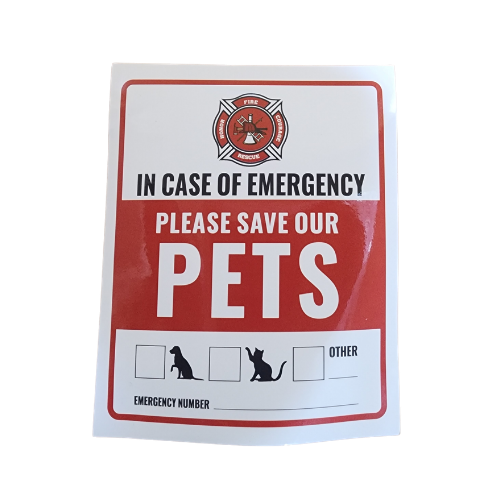 Pet Alert Sticker