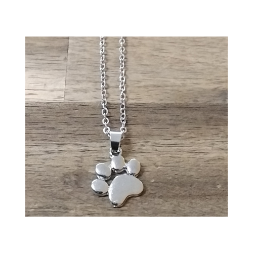 Paw print necklace