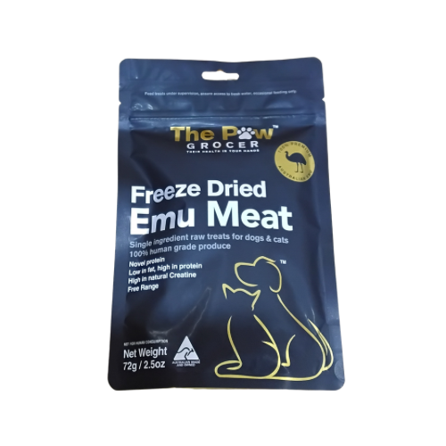 Emu Meat - Freeze Dried - The Paw Grocer 72g