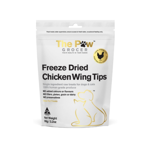 Chicken Wing Tips - Freeze Dried - The Paw Grocer 90gr