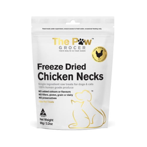 Chicken Necks - Freeze Dried - The Paw Grocer 90g