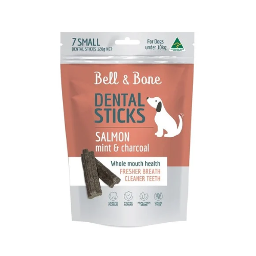 Bell & Bone Dental Sticks Salmon, Mint & Charcoal