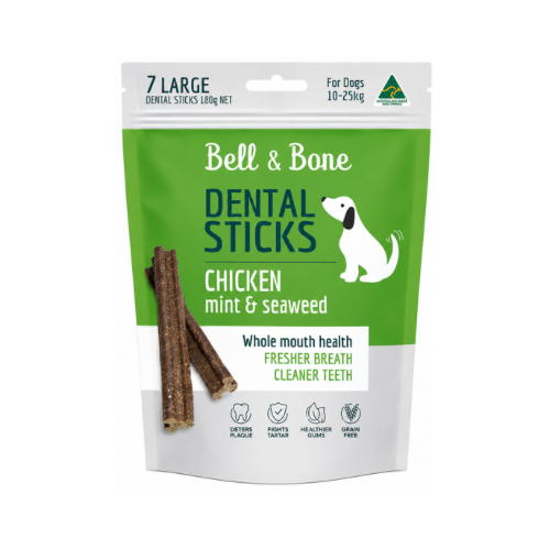 Bell & Bone Dental Sticks Chicken,  Mint & Seaweed