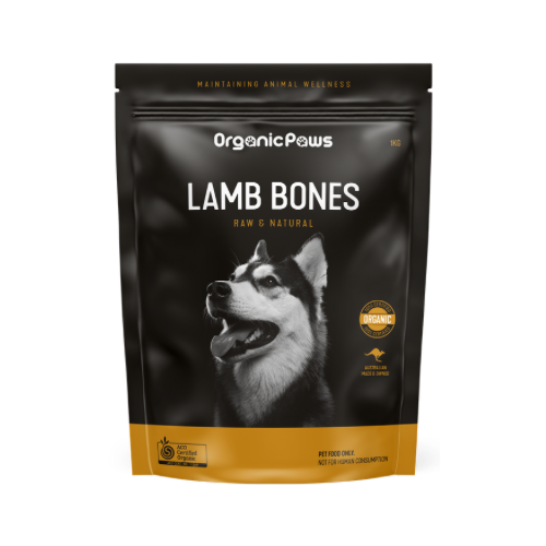 Organic Paws Bones Lamb 1kg