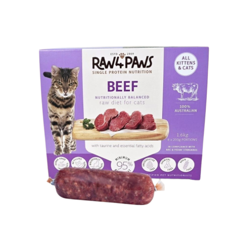 Raw4Paws Beef CAT Rolls 8x200g