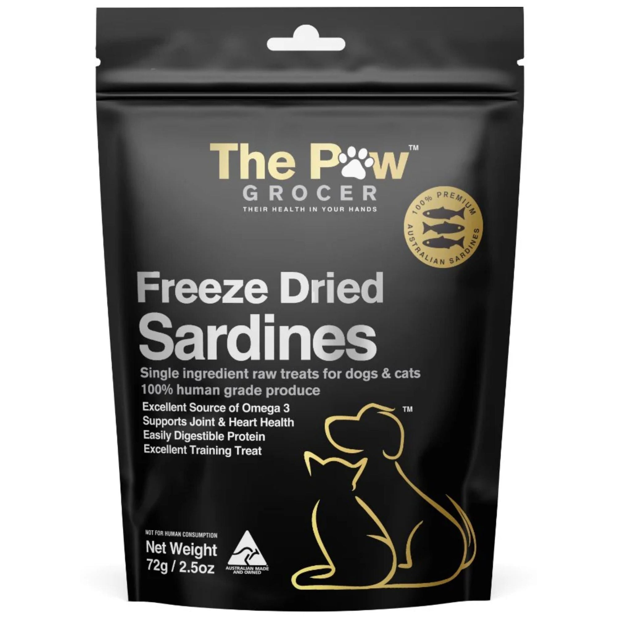 Sardines - Freeze Dried - The Paw Grocer 72g