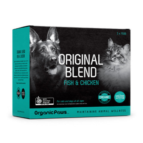 Organic Paws 2.2kg Fish & Chicken Original Blend