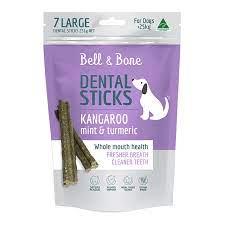 Bell & Bone Dental Sticks Kangaroo, Mint & Turmeric