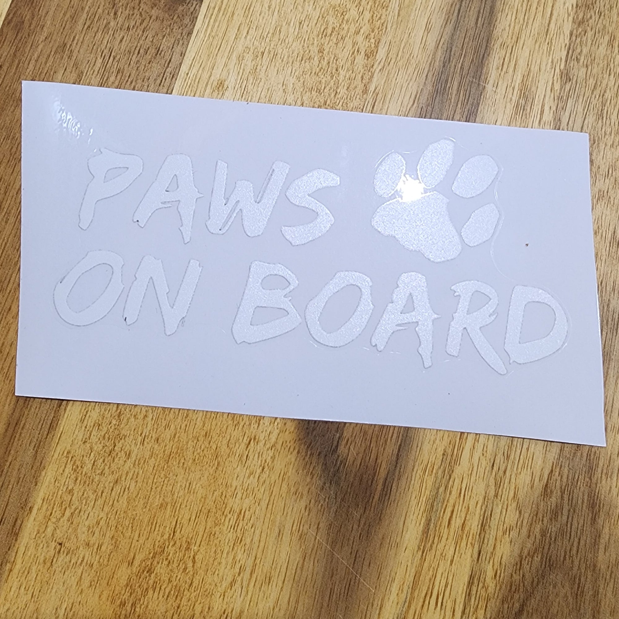 Paws On Board Sticker