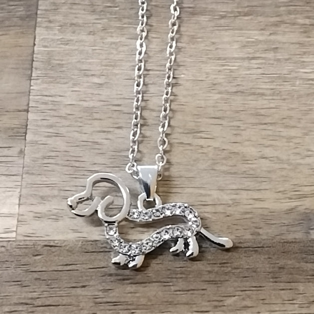 Sausage dog necklace