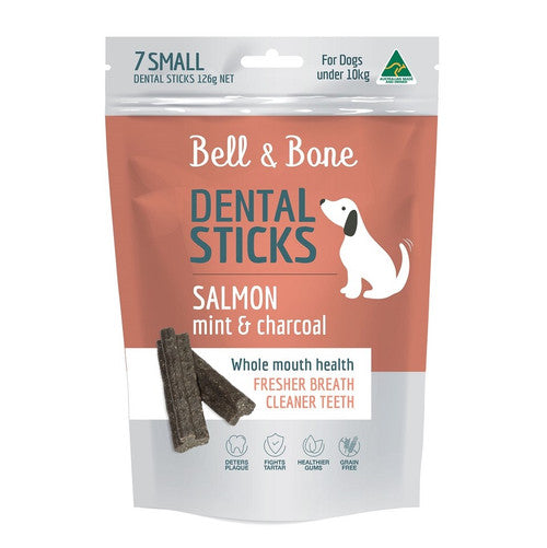 Bell & Bone Dental Sticks Salmon, Mint & Charcoal