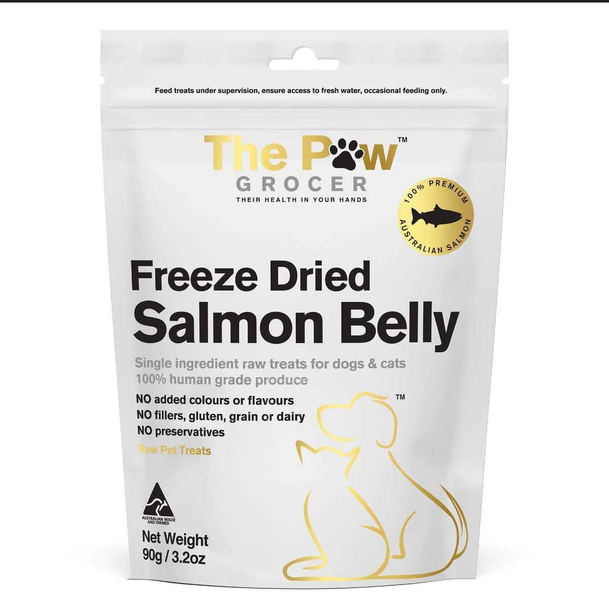 Salmon Belly - Freeze Dried - The Paw Grocer 90g