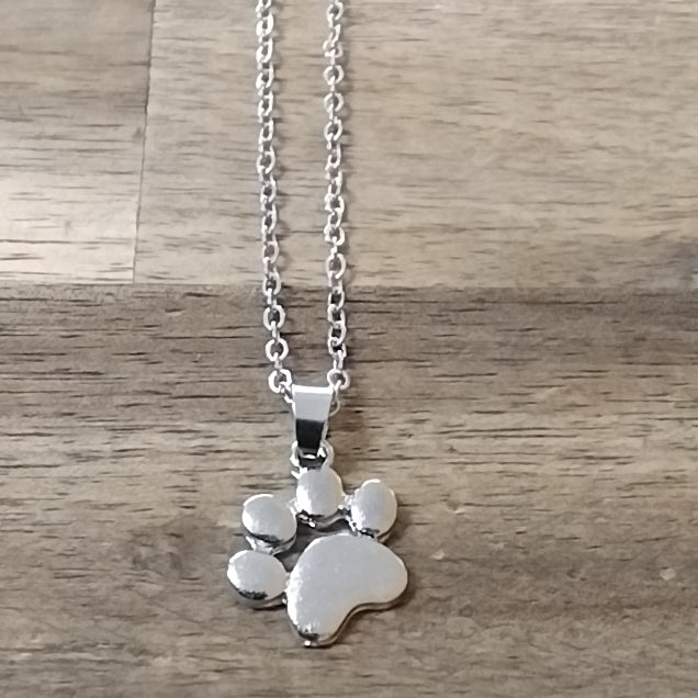 Paw print necklace
