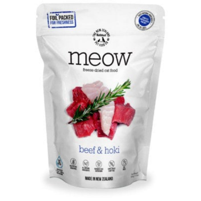 Meow Freeze Dried Beef & Hoki 50g