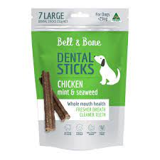 Bell & Bone Dental Sticks Chicken,  Mint & Seaweed