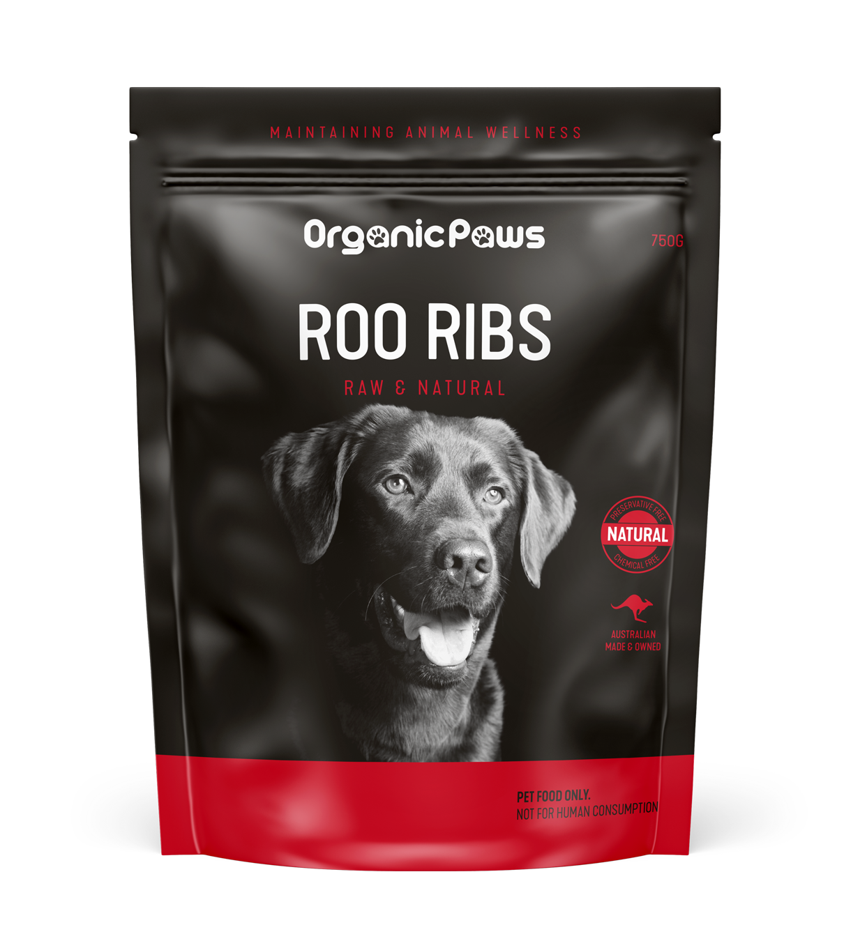 Organic Paws Bones Roo Ribs 750g