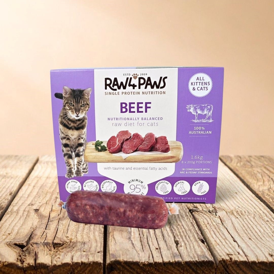 Raw4Paws Beef CAT Rolls 8x200g